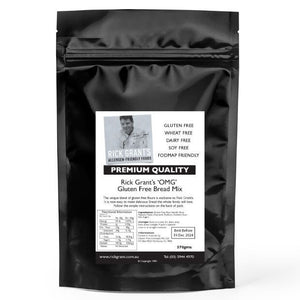 Gluten Free Bread Mix — back of pack, ingredients and nutrition