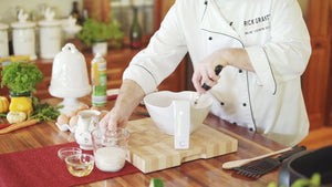 Rick making fluffy pikelets