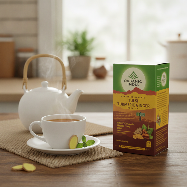 Organic India Tulsi Turmeric Ginger — 25 Infusion Bags